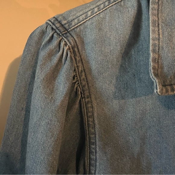 American Eagle long sleeve jean shirt size large - Picture 5 of 6